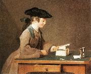 Jean Simeon Chardin The House of Cards Sweden oil painting artist